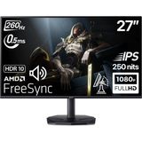 Acer Nitro KG270W5BMIIPX 27" 260Hz 0.5ms Zeroframe IPS Fhd mm Amd Freesync HDR10 Srgb Gaming Monitör - 0,5 ms - 260 Hz
