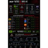 ACER Nitro V 16S AMD Ryzen 7 350 RTX 5070 8GB 85W 48GB RAM 256GB SSD 16" WQXGA 180Hz Win11 Home NHQXNEY003P331 Gaming Laptop + PER4 Çanta