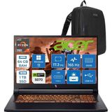 Acer Nitro V17 ANV17 Aı Amd Ryzen™ 7 260 64GB Ddr5 1tb SSD 8GB/RTX5070 85W 17.3"wqxga 2560X1440 165Hz IPS WIN11HOME Gaming Bilgisayar. NHQZKEY001H18+ZETTAÇANTA