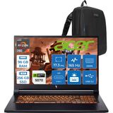 Acer Nitro V17 ANV17 Aı Amd Ryzen™ 7 260 96GB Ddr5 256GB SSD 8GB/RTX5070 85W 17.3"wqxga 2560X1440 165Hz IPS Freedos Gaming Bilgisayar. NHQZKEY001F26+ZETTAÇANTA - 256 GB - 96 GB