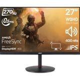 Acer Nitro XV272UZ2BMIIPRX 27" 270Hz 0.5ms Amd Freesync IPS Wqhd mm 400NIT HDR400 Vesa Pivot Gaming Monitör - 0,5 ms - 270 Hz