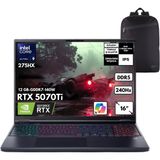 Acer Predator Helios Neo 16 Aı Ultra 9-275HX 32-Gbddr5 2 Tbssd RTX5070TI (12 GB-GDDR7-140W) 16" Wqxga Windows 11 Pro + Qb Sırt Çantası NH.QX4EY.003QB9 - 32 GB