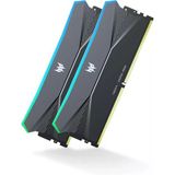 Acer Predator Hera Ddr5 Rgb Ram 32GB (16GBX2) 6400MHZ'E Kadar CL32 - Intel Xmp 3.0 ve Amd Expo'yu Destekler - Pc Bilgisayar Oyun Ram'i - Siyah