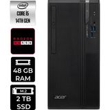 Acer Veriton S2720G Core I5 14400 RX550 4gb 48GB 2tb SSD WIN11 Home DTR1PEM002P391 Masaüstü Bilgisayar & Per4 USB