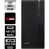 Acer Veriton S2720G Core I5 14400 RX550 4gb 48GB 512GB SSD Freedos DTR1PEM002P369 Masaüstü Bilgisayar & Per4 USB