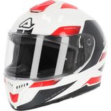 Acerbis Krapon 22-06 Kask Beyaz Kırmızı - 2XL - Beyaz - Kırmızı