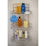 ACERO ESERO 690 CHROME KÖŞELİK 3 KATLI BANYO RAFI