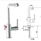 Aceser Dilara Mix Kuğu Akıllı Lavabo Bataryası