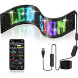 Acetech Programlanabilir 35X10CM LED Matrix Kayan Yazı – 20X64 Pixel, Emoji & Bluetooth App Kontrol!