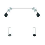 Achill DFGJKNS3 Sled 2000 A New 32'' - 55'' Çelik Telli İpli Tv Askı Aparatı