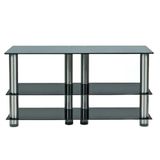Achill Plat 395B Cam Tv Sehpasi - 95Cm - Temperli Cam