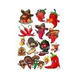 Acı Biber Sticker Set 13 Parça Telefon, Tablet, Defter, Laptop Sticker