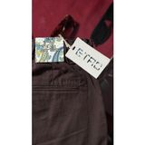 Acı Kahve Keten Pantalon - 0 Siyah