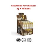 Acı Mırra & Çozünebilir Kakuleli Hazır Kahve - 48 Adet Tek İçimlik Poşet 2gr 48 Adet Hazır