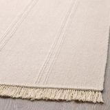 Açık Bej Renk Banyo Halısı-Paspası 55x85 Cm-Mini Halı-İnce Kilim-Pamuk