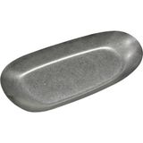 Açık Büfe Retro Sunum Tabağı 31*15 cm - Beyaz