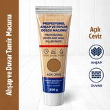 Açık Ceviz Mobilya Dolgu Çatlak Giderici 200 gr Ahşap Parke Duvar Tamir Macunu