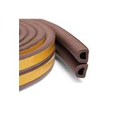 Açık Dükkan Kapı Pencere Kauçuk Izolasyon Bandı / Fitili Kahverengi 2x1=2 Metre