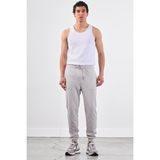 Açık Gri Bağcıklı Erkek Regular Fit Eşofman Altı - XL