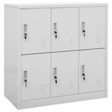 Açık gri çelikten güvenli saklama dolabı, ofis, okul veya garaj için ideal, tel raf 90 x 45 x 92,5 cm, daha fazla güvenlik için kilitli