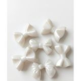 Açık Gri Fiyonk Şekilli 6'lı Dekoratif Buhurdanlık Mumları, El Yapımı Mumlar,Beyaz Sabun Kokulu