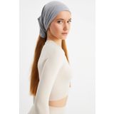 Acik Gri Kadin 4 Fonksiyonlu Koruyucu, Pamuklu, Esnek, Terletmez, Bandana, Boyunluk, Buff, Maske
