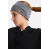 Acik Gri Kadin Pamuklu Termal, Kaymaz, Terletmez, Ultra Hafif, Spor Sac Bandi Bandana Buff