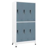 Açık Gri ve Koyu Gri Çelik Dolap Dolabı 90x45x180 cm, Kilitlenebilir Kapılar ve Askılar, Ofis ve Ev Organizasyonu için Modern Depolama Çözümü, Dayanıklı ve Şık