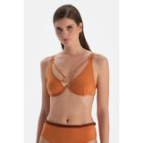 Açık Kahve Balenli Bikini Üst - Akaju Açık Kahve - 36