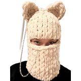 Açık Kahverengi Puffy, Balaklava El Örgüsü
