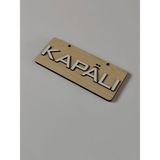 Açık Kapalı Yazılı Levha |ahşap Kabartma Mağaza Kapı Yönlendirme Tabelası |17*7 CM|YÖN1012