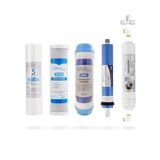 Açık Kasa Su Arıtma Cihazı 5li Filtresi GAClı AquaFlo Membran Set