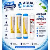 Açık Kasa Su Arıtma Filtresi Ön 3 Takım ve Post Carbon Tatlandırıcı