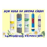 Açık Kasa Su Arıtma Filtresi Seti 5 li Lg Mebran Filtre Seti