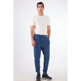 Açık Lacivert Bağcıklı Erkek Regular Fit Eşofman Altı - 2XL
