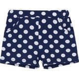 Açık Lacivert Polka-Dot Kız Çocuk Desenli Cepli Şort - 11 Yaş