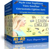 Açık Lise İngilizce Tüm Sınıflar Görüntülü Eğitim Seti (75 Ders Videosu) - Enine Boyuna Eğitim