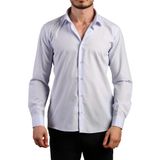 Açık Mavi Dar Kesim Slim Fit Uzun Kol Düz Renk Erkek Gömlek - 151-3