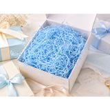Açık Mavi İnce Kırpıntı Kağıt 50 gr Hediye Paketleme Dolgu Süsü Kutu Sunum Dekor Malzemesi
