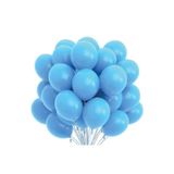 Açık Mavi Pastel Balon 50 Adet + 5 mt Balon Zinciri