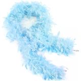 Açık Mi Renk Kabarık Kalın Otriş Boa Tüy 6 cm Genişlik 180-200 cm Uzunluk