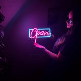 Açık Neon Duvar Sanatı, Neon Duvar Tabelası, Neon Kapı Tabelası, Giriş Duvar Dekoru, Ev Ofis İşyeri Giriş Yolu Dekoru (Uzaktan Kumandalı)