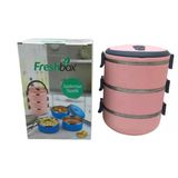 AÇIK PEMBE 3LÜ SEFER TASI SAKLAMA KABI 1.8LT-Findit