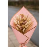 Açık Pembe Bronz Kenarlı Buket Ambalaj Kağıdı | Şeffaf Çiçek Sarma & Hediye Paketleme Malzemesi 57X57 4 Adet