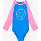 Açık Pembe Kız Çocuk Ocean Uv Korumalı Uzun Kollu Mayo - 5 - 6 Yaş - Pembe