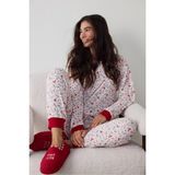 Açık Pembe Merry Season Uzun Kollu Termal Etkili Pijama Takımı
