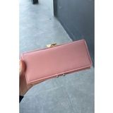 Açık Pembe Renk Kalp Detaylı Kadın Cüzdan