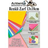 Açık Pembe Zarf 13X18 cm 100 Adet Açık Pembe Mektup Zarfı Davetiye Zarfı Kartpostal Çekiliş - Çok Renkli