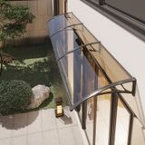 Açık şeffaf gölgelik - Dış Mekan Tente Gölgelik Örtüsü - UV Dayanıklı Polikarbonat Yağmur Barınağı, Ön Kapı için, Veranda Güneşliği, Bahçe Pencere Tente, Kahverengi (78,7 x 170 cm) - Dayanıklı ve Şık