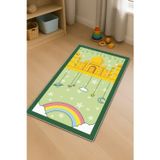 Açık Yeşil Cami Temalı Unisex Çocuk Seccadesi CS31